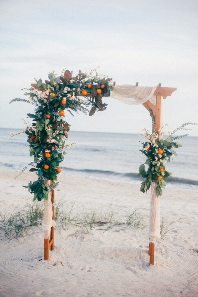 dreamy whimsical intimate beach wedding florida ceremony elopement