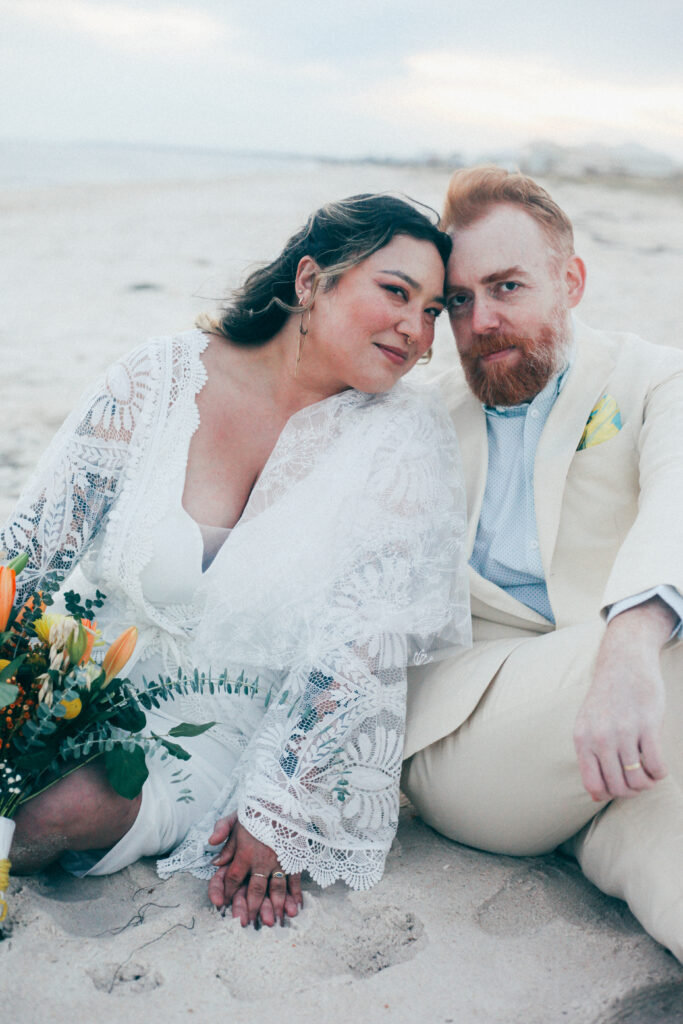 dreamy whimsical intimate beach wedding florida ceremony elopement